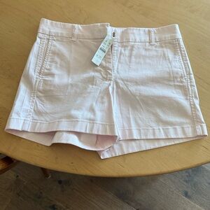 J CREW Womens 4" Shorts Cotton Stretch 
H5806 Flat Front Sz -6 Light Pink